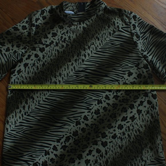 Vintage Wear On Earth Animal Print Blouse - Picture 6 of 7